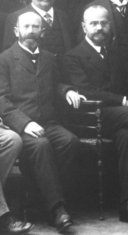 Bild von Sigmund Ullmann und Bürgermeister Dr. Otto Merkt