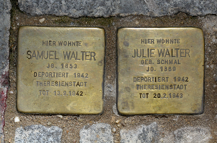 Stolpersteine von Samuel und Julie Walter